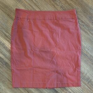 Cleo Coral Knee-Length Pencil Skirt